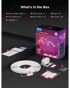 Govee - Neon 2 MATTER ohybný LED pásik 5m RGBIC Wi-Fi IP67