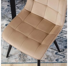 JAKS Jedálenská stolička Chic velvet béžová
