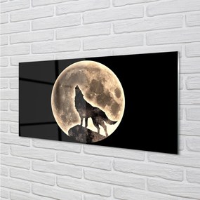 Nástenný panel  wolf moon 140x70 cm