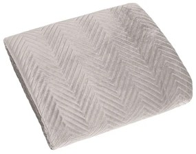 Dekorstudio Zamatový prehoz na posteľ SOFIA v béžovej farbe Rozmer prehozu (šírka x dĺžka): 170x210cm