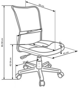 Detská otočná stolička DINGO ružová
