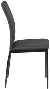 stolička FLOP sivá (savana) - moderná do obývacej izby / jedálne / kuchyne / kancelárie