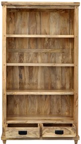 furniture-nabytek.cz - Knižnica drevená z masívu mango 100x45x180