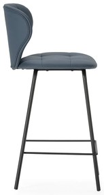Tmavosivé barové stoličky v súprave 2 ks (výška sedadla 67 cm) Maura – Marckeric