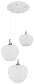 Globo 15548-3HW - Luster na lanku MAXY 3xE27/40W/230V biela