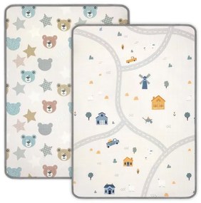 Rolovacia podložka pre deti Kinder 120x178 cm - medvede a farma