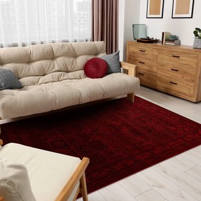 Dywany Łuszczów, Kusový koberec Orient 5365 vínový, 100x200, červená, kancelária