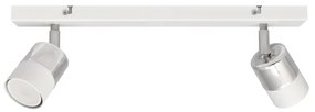 LED Bodové svietidlo TUBSSON 2xGU10/4,8W/230V biela/lesklý chróm