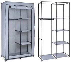 Šatníková skriňa MIRA sivá