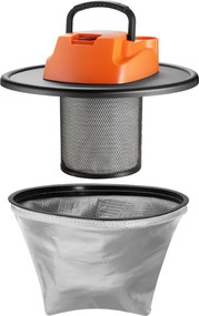 Vysávač na popol BENEDIKT, 1200 W, 18 kPa, čierna/oranžová Monzana