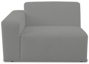 Sivý modul pohovky z textílie buklé (ľavý roh) Roxy – Scandic