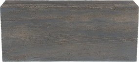 Šedý antik drevený zásobník Gina - 41*28*17 cm