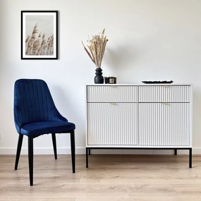 Jedálenská stolička LORIENT zamatová, granátová