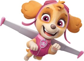 11 nálepiek 10x10cm • Paw Patrol - textilná nálepka na stenu