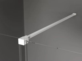 Mexen Velar, sprchový kút s posuvnými dverami 100(dvere) x 85(stena) cm, 8mm číre sklo, biela, 871-100-085-01-20