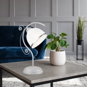 Stolná lampa RETRO II 1xE27/60W/230V strieborná
