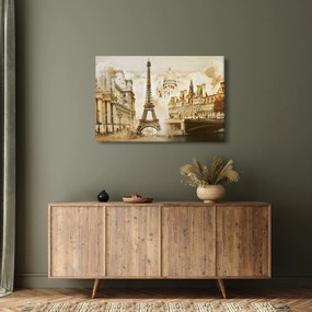 Obraz - Parížske pamiatky (90x60 cm)