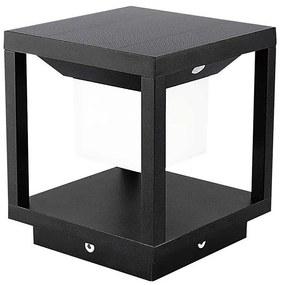 LED solárne svietidlo so senzorom LED/2W/5,5V 3000K IP65 2600 mAh čierne