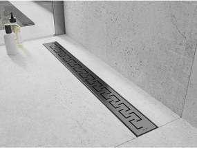 Mexen Flat 360° M15 sprchový žľab 90 cm, brúsený grafit, 1E24090-40