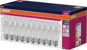 SADA 10x LED Žiarovka CLASSIC A75 E27/10W/230V 4000K - Osram