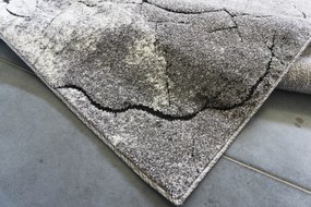 Oválny koberec Miami 129 GREY – sivý so vzorom, 140x190 / 160x220 Rozmer: 140x190 cm