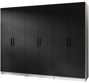 Skriňa X3 Gold 2d Biela/Čierna