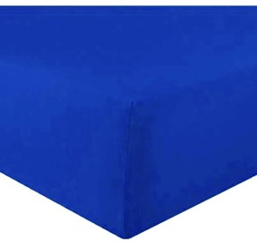 Posteľná plachta jersey tmavo modrá TiaHome - 160x200cm