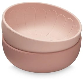 Cam Cam ApS Silikónová miska Flower Rose Mix – set 2 ks