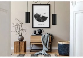 Luster na lanku ZIK 2xE27/40W/230V pavúk čierna