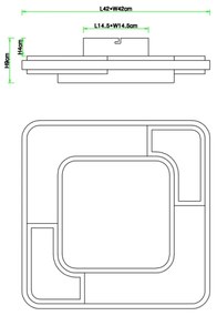 Globo 67259-30 - LED Stropné svietidlo NIRRA LED/30W/230V