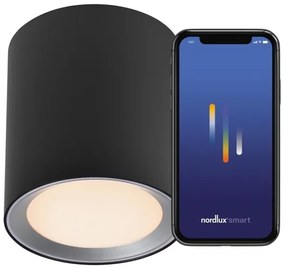 Nordlux -LED Stmievateľné kúpeľňové svietidlo LANDON SMART LED/8W/230V IP44 čierna