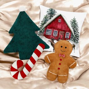 Tvarovaný vankúš VIANOČNÉ LÍZIATKO - 38 cm