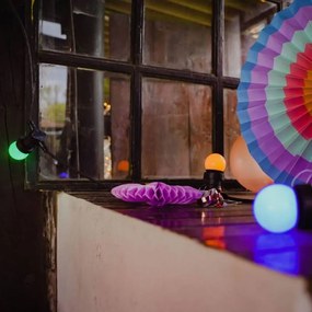 DECOLED Žiarovka LED, žltá, pätica E27