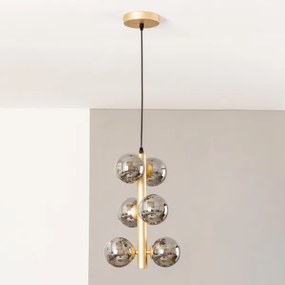 Brilagi - LED Luster na lanku MILLA 6xG9/3W/230V zlatá/dymová