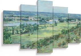 Obraz - Theodore Robinson, The Valley of the Seine, From the Hills of Giverny, reprodukcia (150x105 cm)