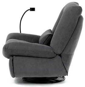 Autronic BONTEC Polohovacie kreslo, elektrické zabudované ovládanie, šedá, látka, TV-7089 GREY2 Farba: Šedá