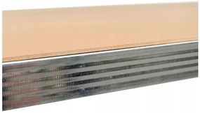 Dílenský regál G7030 stříbrný/hnědý