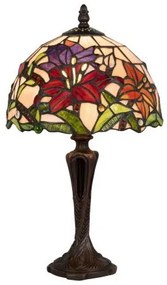 Stolná Tiffany lampa ORCHIDEA 40*Ø23 1*E27