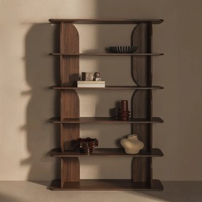 Regál Loocky 181,5 cm ořech Warmia
