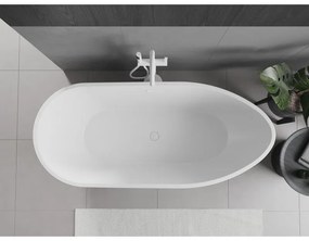 Mexen Eos, voľne stojaca vaňa 170 x 75 cm, biela, biely prepad, 52471707500-20