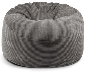 Tmavosivý menčestrový sedací vak Om 110 – SLOWDOWN