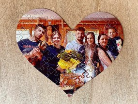 Puzzle s fotkou (srdce)