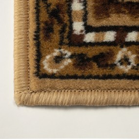 Alfa Carpets, Behúň na mieru TEHERAN T-102 beige, šíre 120 cm, béžová, chodba / predsieň