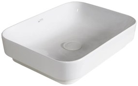 Isvea, SOTT AQUA Keramické umývadlo 60x38cm, biela, 10SQ50060