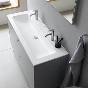 DURAVIT ME by Starck umývadlo do nábytku s dvomi otvormi, s prepadom, 1230 x 490 mm, biela matná, 2361123224