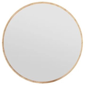 Nástenné zrkadlo OZZE pr. 60 cm hnedá