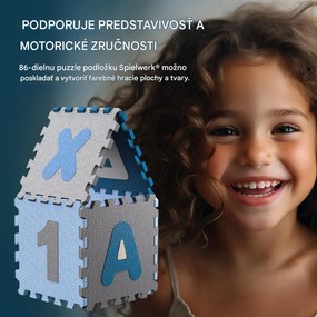 InternetovaZahrada Detská hracia podložka - modrá