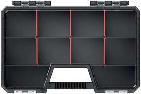 Organizér MODIXX 29,4 x 19,4 x 6 cm černo-červený