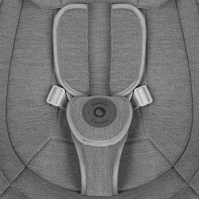 Lionelo - Detská hojdačka s melódiou BLOSSOM Grey Concrete + diaľkové ovládanie