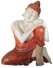 Ručne vyrezávaná socha Buddhu - Premýšľajúci Buddha 25cm